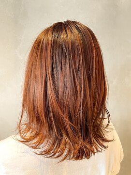 エスケープ トゥ ボナ(ESCAPE to bona.) 髪質改善カラー×ハイライト ミディアムボブ#5