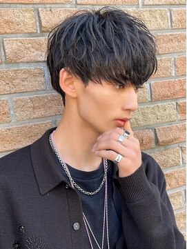 アーリー(Ali'i) 刈り上げツーブロックソフトツイストマッシュショートビジネス