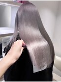 5722艶髪グレーベージュミルクティーアッシュハイトーンカラー
