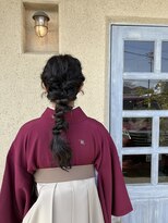 ワンネスヘアーサロン(oneness hair salon)&nbsp;ゆるふわ編み下ろしアレンジ