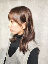 ツミキ ヘアーデザイン(TSUMIKI hair design) ミディアムレイヤー 後れ毛カット