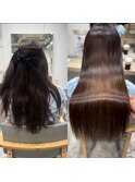 京都　髪質改善ストレートbefore～after