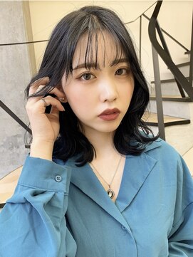 ミリ(mm) 【-mm-】森谷　韓国風レイヤー＊暗髪透明感＊ネビージュ