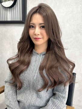 ロウル 渋谷(LOWRL) ラベンダーベージュ×シールエクステ/フェミニンロング/渋谷