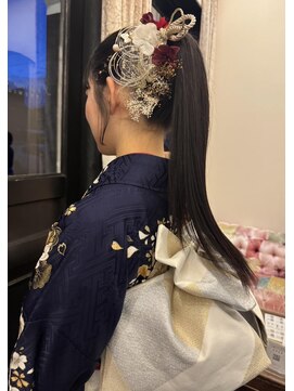 アレクサンドル オブ カラーズ トヤマ(ALEXANDRE OF COLORS TOYAMA) 成人式ポニーテール!!