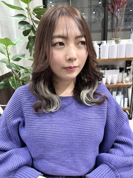 ベルヘアーデザイン 堺東(Belle hair Design) イヤリングカラー/インナーカラー/ケアブリーチ/堺東