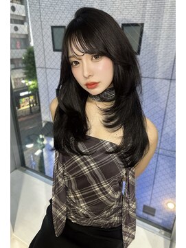 ユーフォリア 渋谷グランデ(Euphoria SHIBUYA GRANDE) 韓国ヘア　レイヤーカット　ブリーチなし　ダークグレー