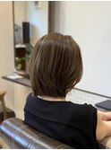 白髪ぼかしハイライト×立体ベージュカラー
