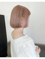 ヴィオラカラー(VIOLLA COLOR)&nbsp;パツっとボブ×白っぽブロンド/小倉