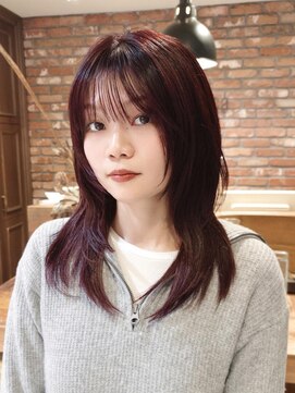 ボコカ(bococa) 【macana指名】レイヤーカット ワインレッド 暖色 登戸