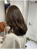 ほんのりオレンジ×ブラウン