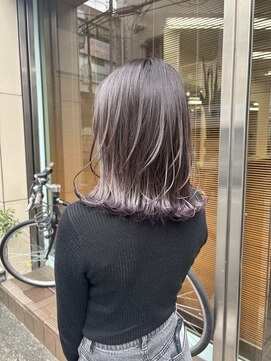 裾カラー ペールパープル