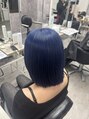 ワンズリー 本厚木店(ONE's ly)&nbsp;NavyBlue×切りっぱなしボブ激カワです!是非1度お任せください！