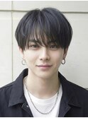 韓国ラウンドマッシュツーブロックニュアンスパーマワックスなし