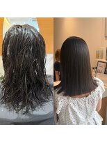 ビーアップヘアー(be:up hair)&nbsp;自然な仕上がり朝の時短にも縮毛矯正