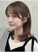 360°可愛い小顔見せ顔まわり×まろやかマロンブラウン