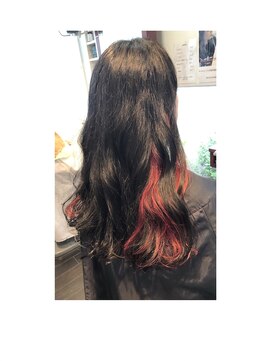 ビューティーサロン スター(Beauty salon STAR) インナーカラーレッド