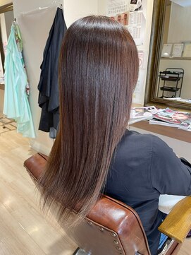 ハピエル ヘアークルー(HAPPYEL hair crew) 大人かわいい小顔ハイライトカラー透け感ストレート