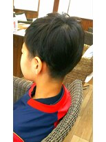 ヘアーサロン プアメリア(Puamelia)&nbsp;キッズカットナチュラル黒髪暗髪襟足すっきりショート