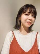 バッタ(Batta)&nbsp;「KENTA」リアルお客様×切りっぱなしボブ×ベージュインナー