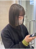 [Zina西通り]髪質改善/グレージュカラー/艶髪/切りっぱなしボブ