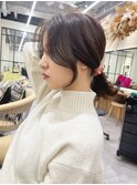 □ 韓国大宮顔周り髪質改善レイヤー前髪カットくびれヨシンモリ