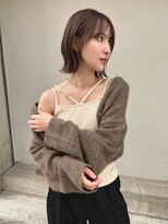 顔まわりレイヤーウルフbobミディ