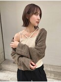 顔まわりレイヤーウルフbobミディ