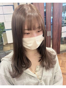 ファーレンピュアスウィート(fahren-pure-suite) 顔周りレイヤースタイル