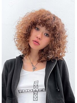 ラブ ロック Love' Lock ボブヘアのスパイラルパーマ・ハイライト・an・アン