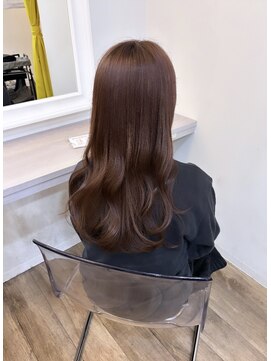 イオエ(ioe) 黒髪/ボブルフ/ネビージュ/小顔/ワンレン/髪質改善/グレージュ