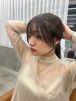 山野愛子美容室 銀座店&nbsp;カットオリーブカラー×顔回りレイヤーカット×韓国