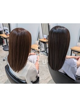 髪質やダメージ、クセの強さなど一人ひとりに合わせ薬剤を選定。自然な仕上がりで、今までにない指通りに＊