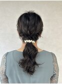 ヘアセット/ローポニーテール