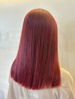 ヘアリゾート粋 新宿三丁目本店&nbsp;うるツヤストレート/ブリーチカラー/ローズピンク