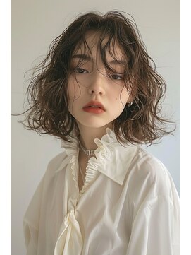 ラナ 新宿(lana) こなれミディアム/顔まわり/レイヤーカット【lana hair 新宿】