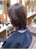 ミディアムレイヤーベージュブラウン