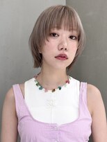 ギークス(GEEKS)&nbsp;【GEEKS渋谷】ショートウルフ/ミルクティーベージュ/秋ヘア/ボブ