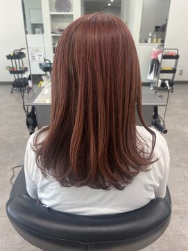 ガルボヘアー 桟橋店(garbo hair) ピンクベージュ 艶髪 トリートメント 大人女子