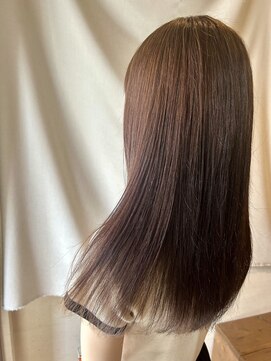 ココカラヘアー ニコ(cococara hair nico) ロングレイヤー/アッシュベージュ/前髪あり