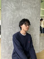 シャドウパーマ緩めパーマ