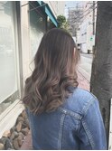 ケアブリーチでバレイヤージュ!デザインカラー秋カラー