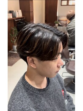 毛流れセンターパート