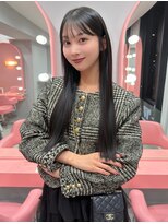 ボタン シブヤ(VOTAN SHIBUYA)&nbsp;シースルーバング/韓国ヘア/前髪あり/艶髪/20代/30代