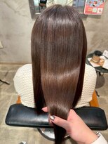 クレエ ヘアー デザイン(creer hair design)&nbsp;大人キレイ透明感ココアブラウン×髪質改善うる艶エアストレート