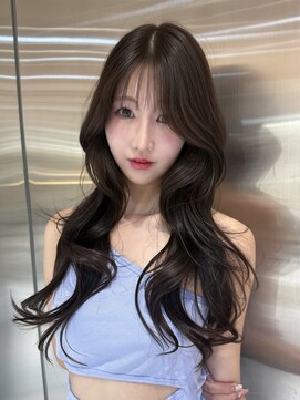 ルームバイシー 新宿(Loom. by Sea) □ 伸ばしかけヘア×ブリーチなしカラー ［髪質改善］