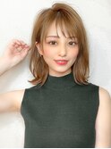 レイヤーボブでふんわり動く◎明るめ春カラー【浦和】