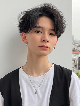 クリックプラス 小倉(Click plus) 小倉/刈り上げセンターパート/波巻きツイストスパイラル