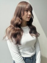 ロックス バイ マグ 松本(rocks BY MAG)&nbsp;ブリーチカラー×ミルクティーベージュ◎韓国風くびれヘア