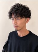 波巻きスパイラル/パーマメンズ/マッシュパーマ/ツイストパーマ